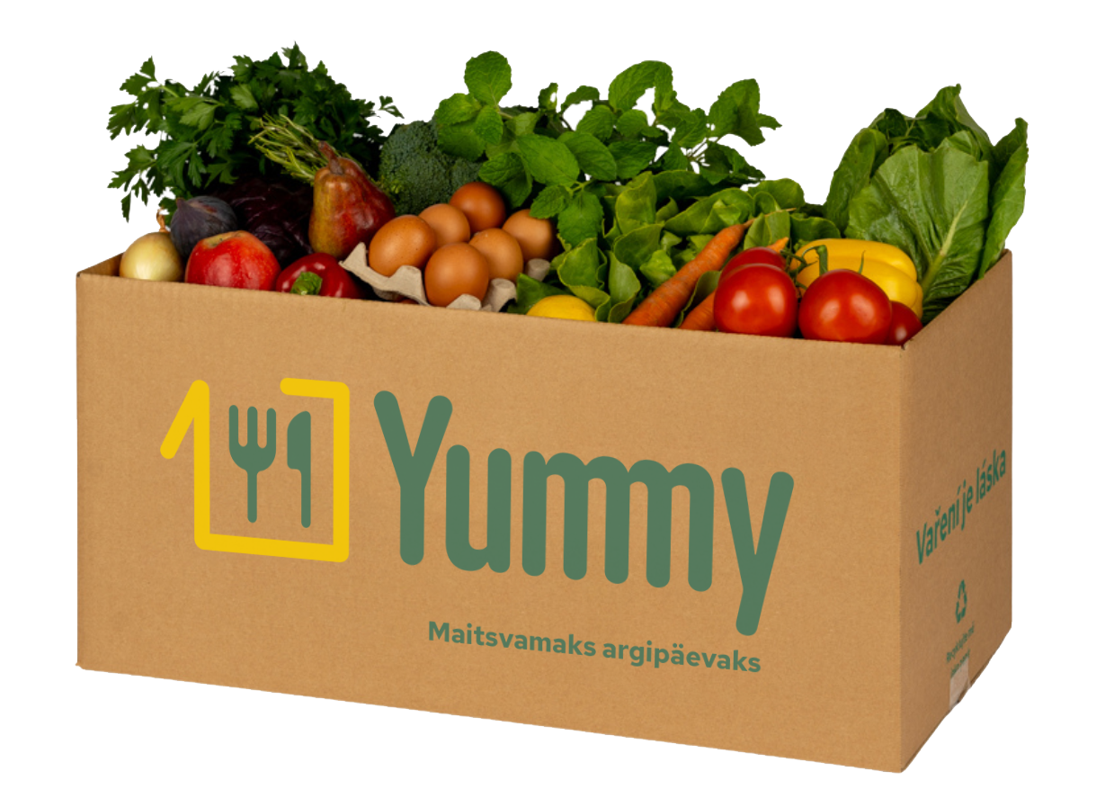 Yummy kast värskete ja täpselt mõõdetud koostisosadega